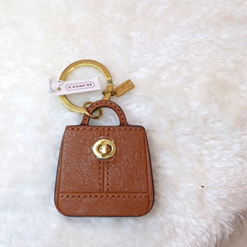 Coach mini handbag keychain
